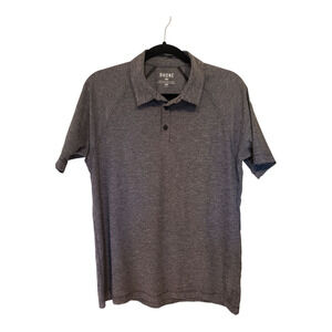 Rhone Gray sports Performance Polo Medium Mens Space Dye Golf Athletic